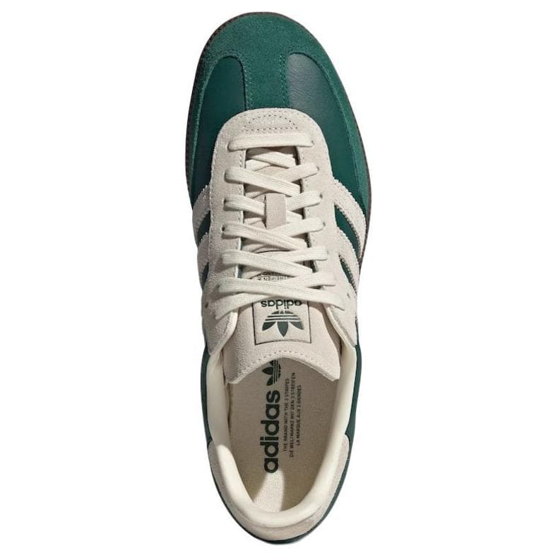 Кроссовки Adidas Originals Samba OG Low Топ Скейтборд Обувь Унисекс Зеленый белый - изображение 4