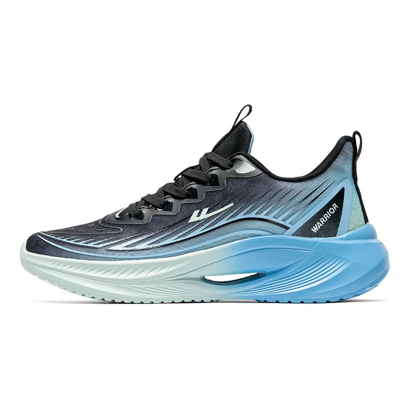 Кроссовки для бега WARRIOR Low Топ Бег на длинные дистанции Обувь Мужской Чёрно-синий - изображение 1