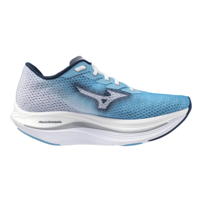 Кроссовки для бега Mizuno Аbrasion Resistant Дышащие Низкие Повседневные Беговые Кроссовки Женские Синие Белые - изображение 2