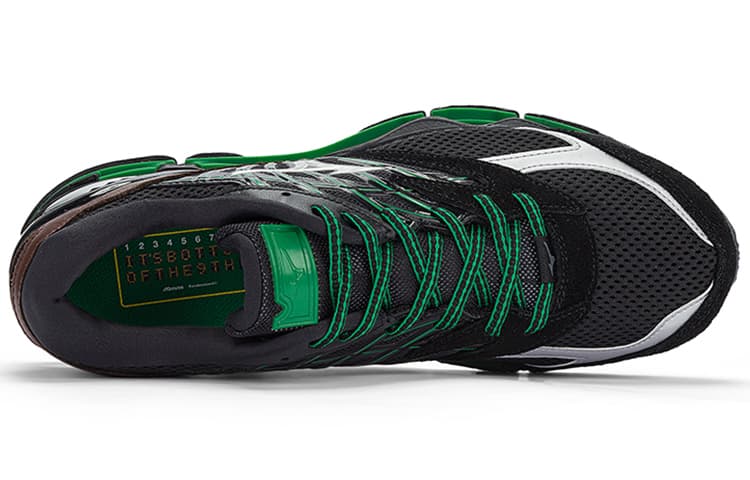 Кроссовки для бега Randomevent x Mizuno Wave Prophecy LS Black Green - изображение 4