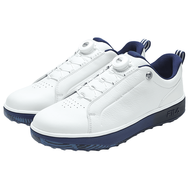 Кроссовки для гольфа FILA GF 1911 Trainer Спортивная Коллекция Обувь для Гольфа с Низким Профилем и Противоскользящим Дном Мужская Белая - изображение 3