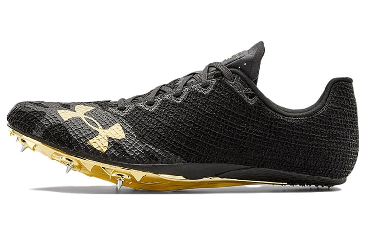 Кроссовки для бега Under Armour HOVR Smokerider Track Spikes Black Gold - изображение 1
