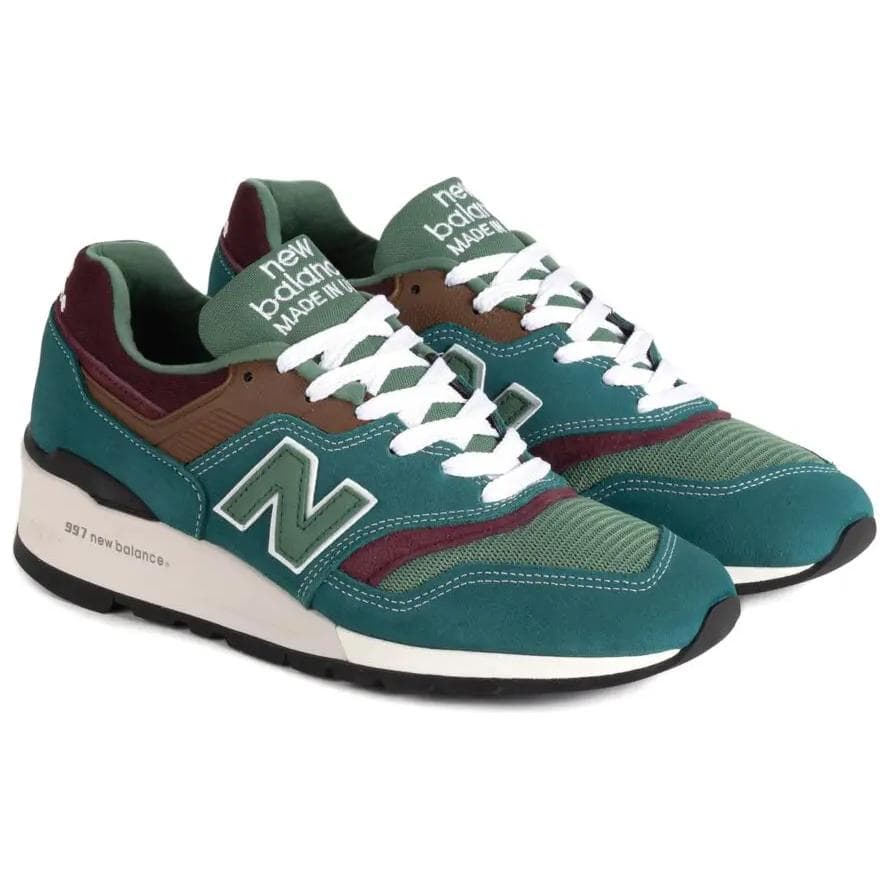 Кроссовки для бега New Balance NB 997 Мягкий и Комфортный Низкий Топ Беговые Кроссовки Унисекс Зеленый - изображение 3