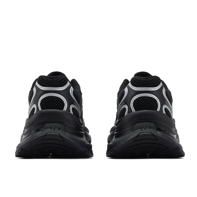 Кроссовки 361° Heart Shoes противоскользящая устойчивая к истиранию низкий верх повседневная обувь женский обсидиановый черный - изображение 4