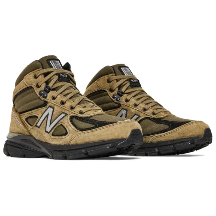 Кроссовки для бега New Balance NB 990 V4 High Топ Беговые кроссовки Мужские Коричневые - изображение 3
