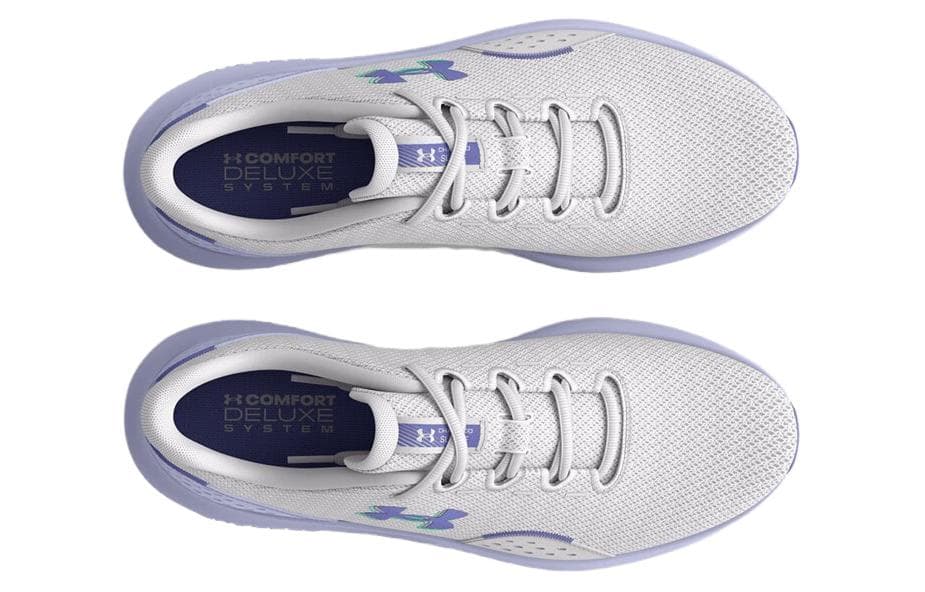 Кроссовки для бега Under Armour Surge 4 Амортизация Устойчивость к истиранию Низкий топ Беговые кроссовки Женские Серый Фиолетовый - изображение 4