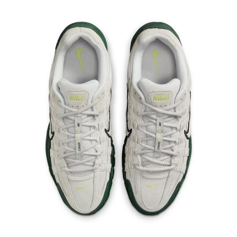 Кроссовки для бега Nike P 6000 Амортизация Устойчивость к истиранию Низкий Топ Беговые кроссовки Унисекс Белый Зеленый - изображение 4