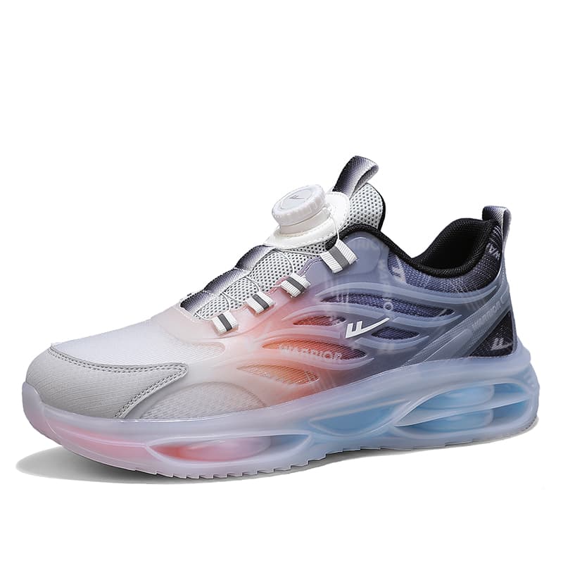 Кроссовки для бега Warrior Low Топ Беговые кроссовки Мужской Серый синий оранжевый - изображение 3