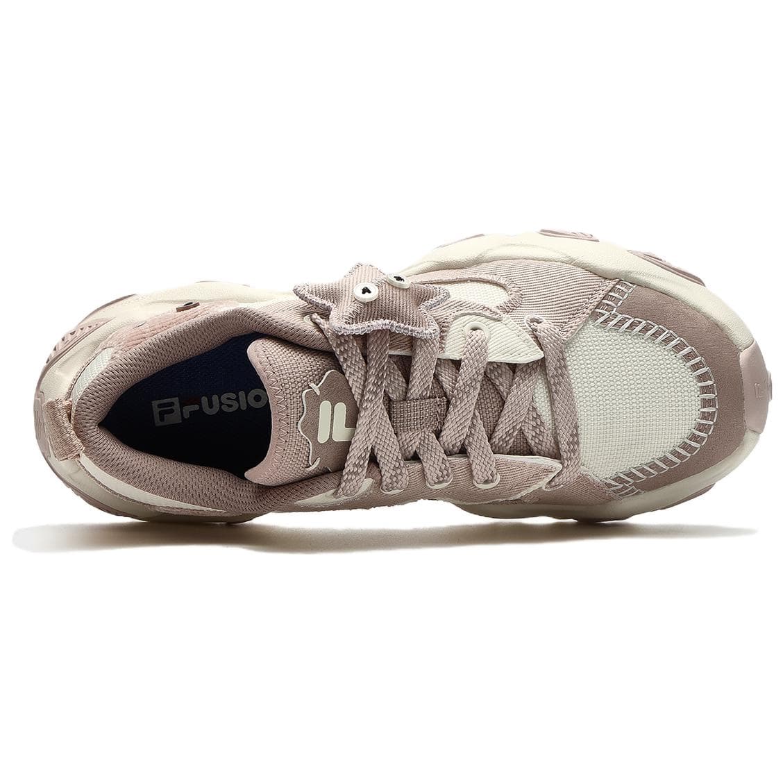 Кроссовки FILA FUSION STARFISH CANVAS Текстиль Синтетическая кожа Устойчивая к истиранию Низкий топ Повседневная обувь Женская - изображение 3