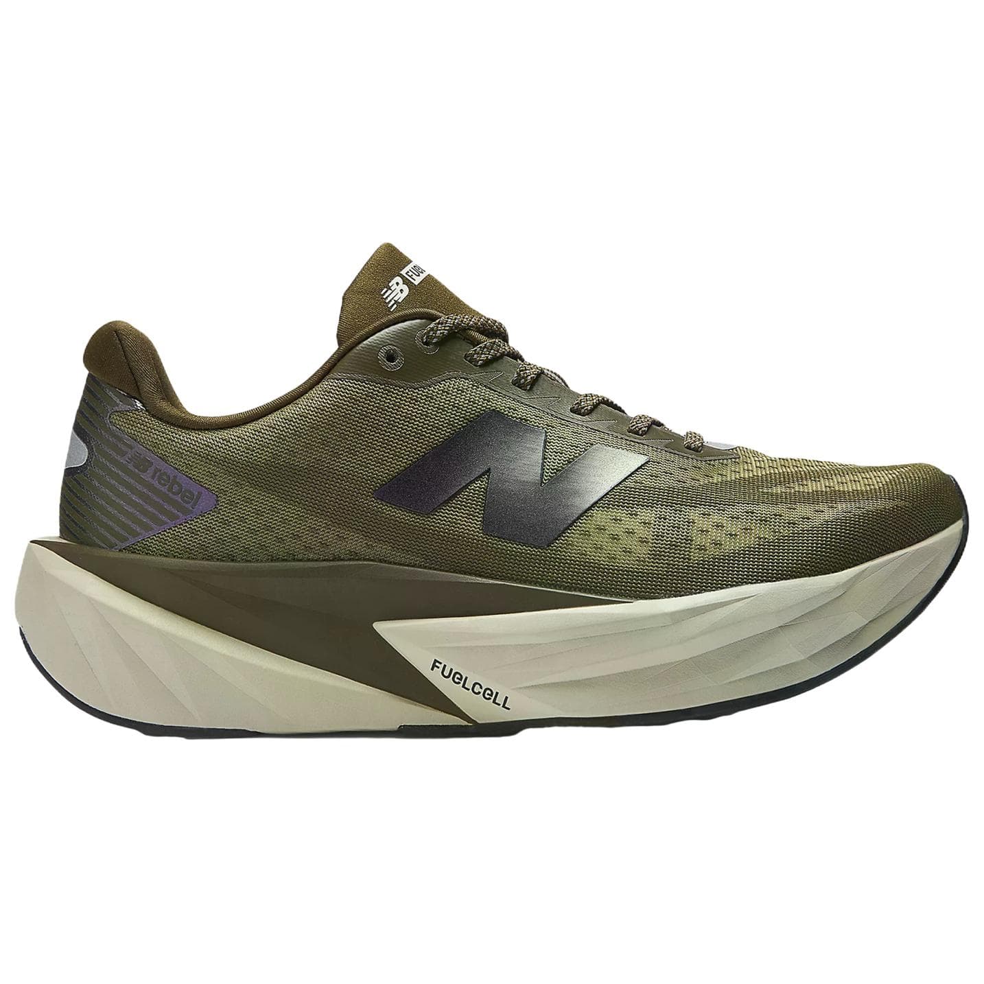 Кроссовки для бега New Balance FuelCell Rebel V5 Дышащие Беговые Кроссовки Мужские Темно-Зеленые - изображение 2