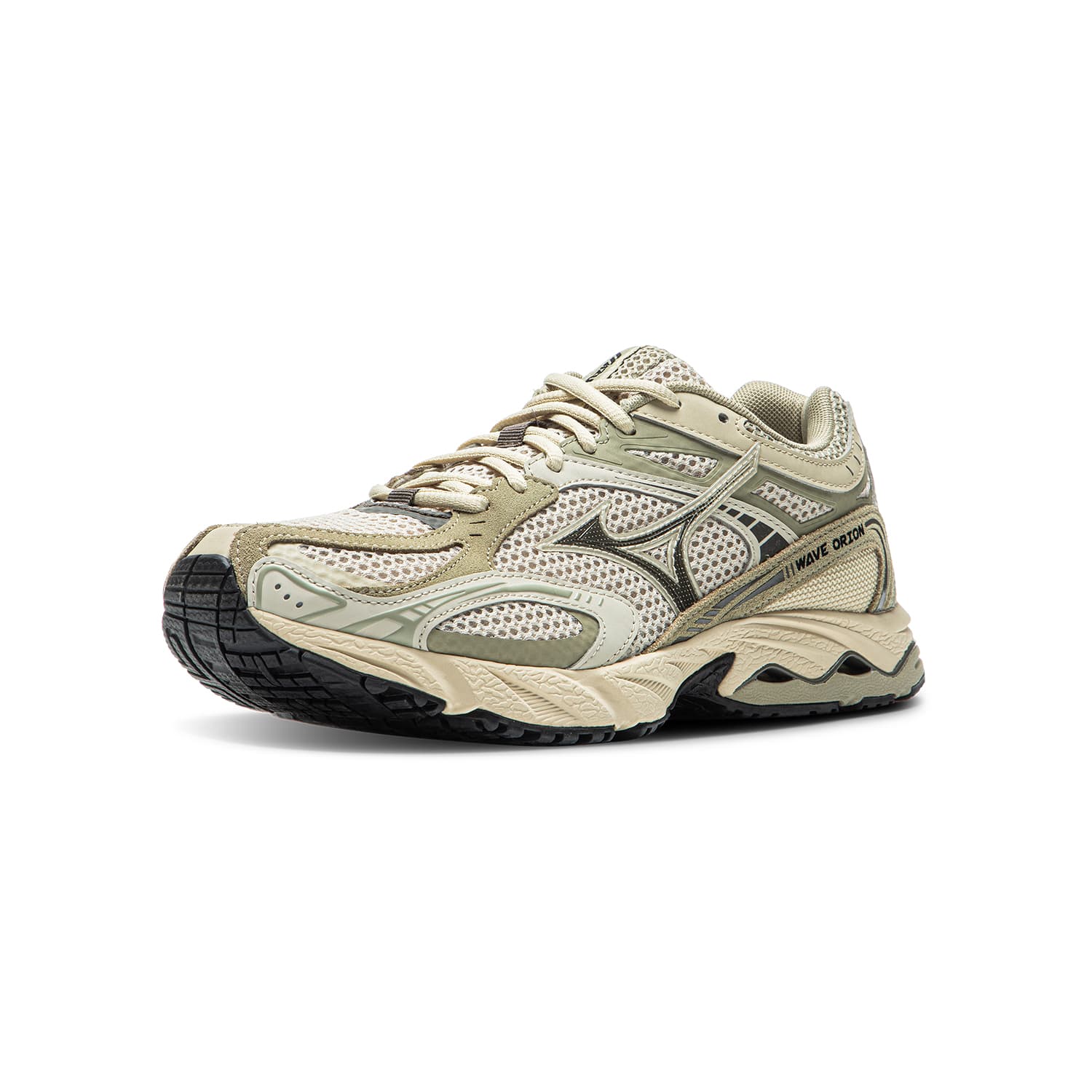 Кроссовки для бега Mizuno WAVE ORION Мода Текстиль Синтетическая Кожа Коровья Кожа Спилок Противоскользящий Устойчивый к Износу Дышащий - изображение 2