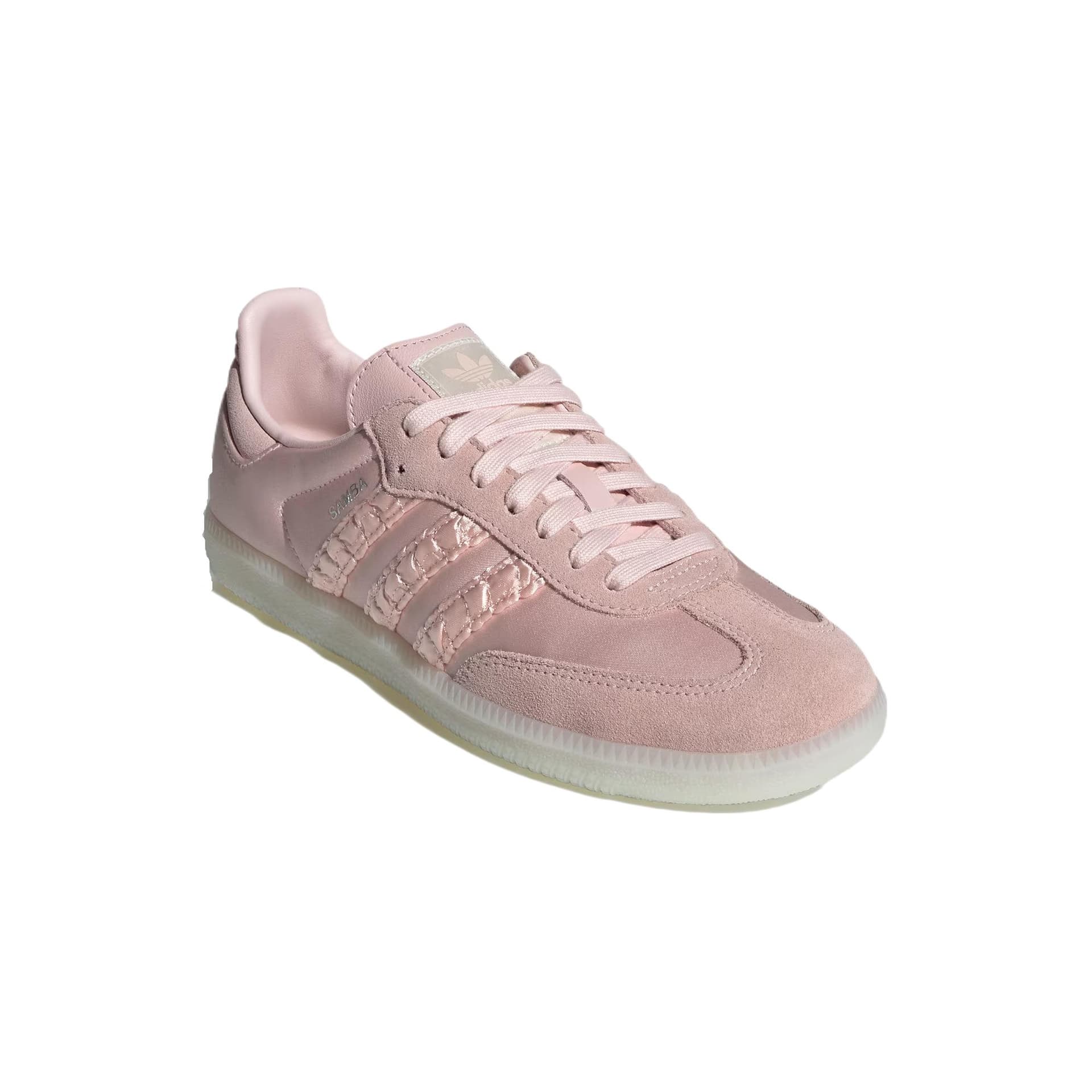 Кроссовки Adidas Originals Samba OG Амортизация Низкие Кроссовки для Скейтбординга Женские Светло-Розовые - изображение 3