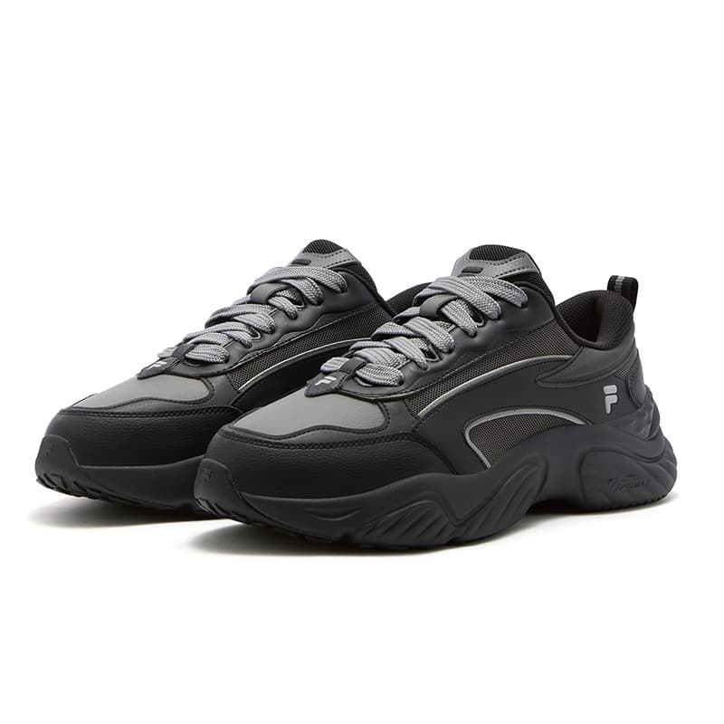 Кроссовки для бега FILA FUSION Морская раковина D Текстиль Синтетическая кожа Низкий топ Беговые кроссовки Мужской Черный Серый - изображение 3