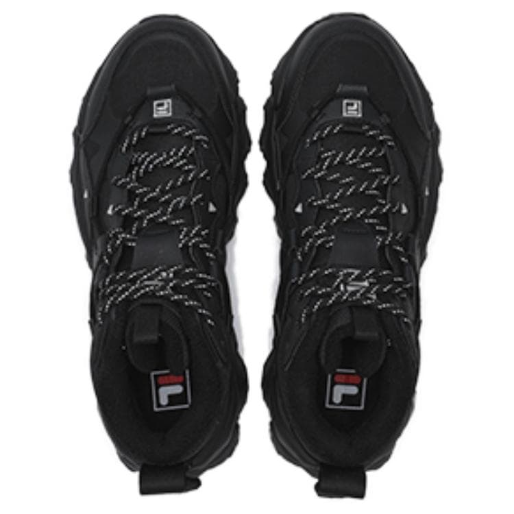 Кроссовки для бега FILA FLUID 5 Устойчивый к истиранию MID Топ Повседневная Городская Коммутация Беговые кроссовки Мужские Черные - изображение 3