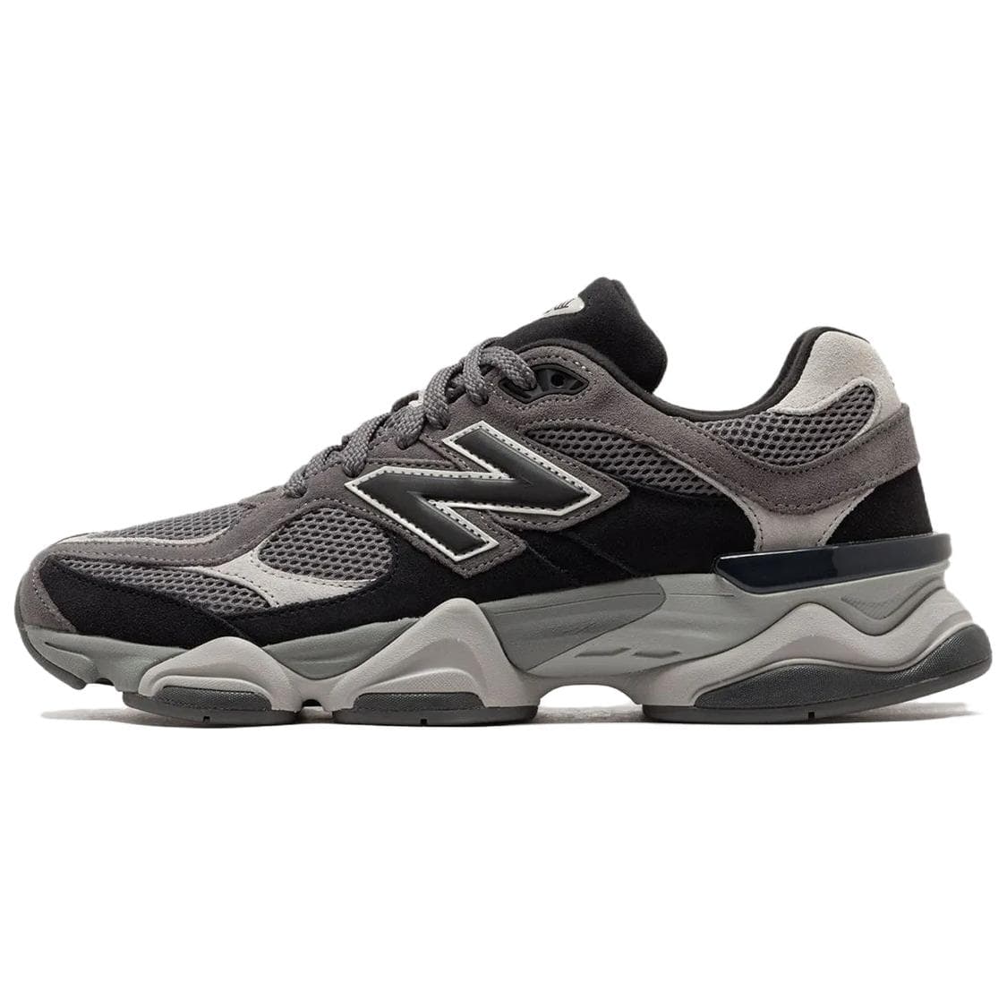 Кроссовки для бега New Balance NB 9060 Удобный и Легкий Устойчивый к Износу Низкий Верх Повседневные Беговые Кроссовки Мужские Серый Черный - изображение 1