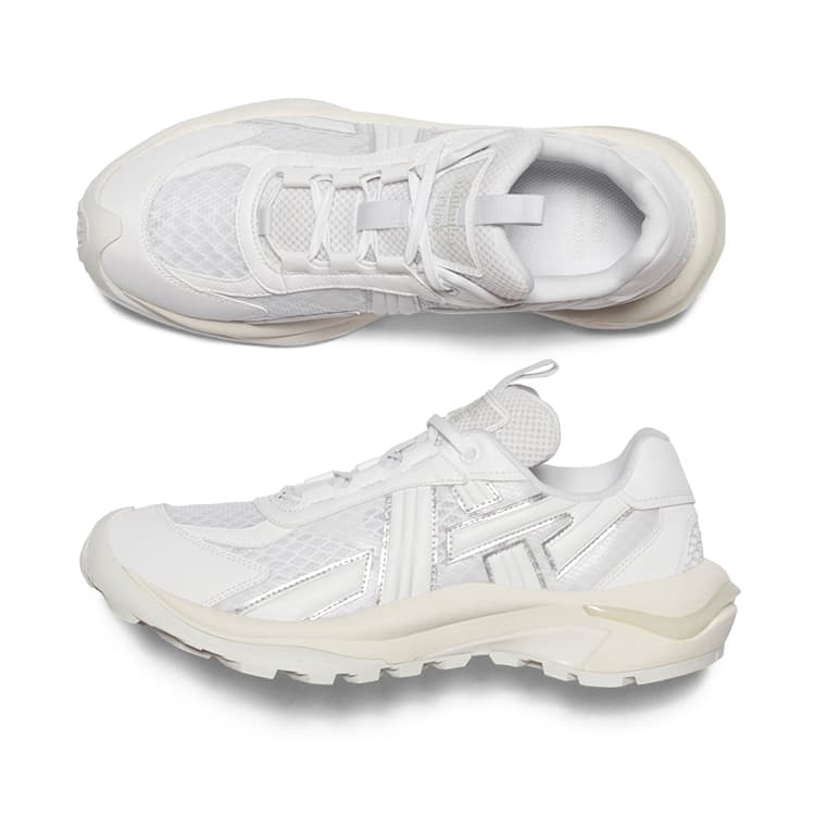Кроссовки Onitsuka Tiger противоскользящая устойчивая к истиранию низкий верх повседневная обувь унисекс белый - изображение 5