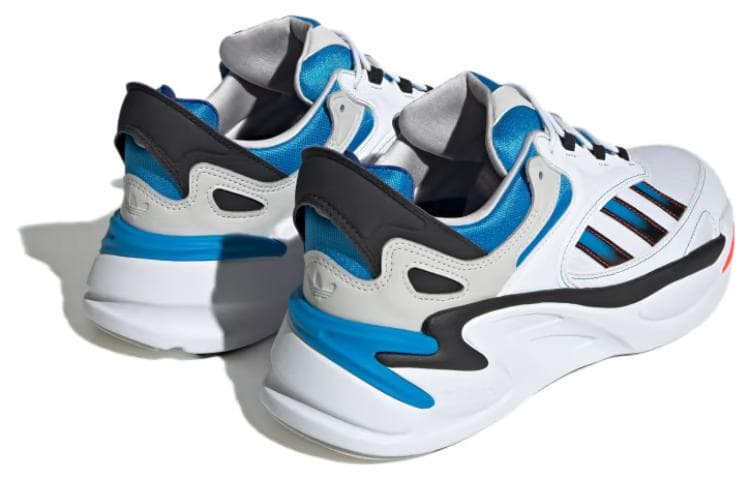 Кроссовки для бега Adidas Originals Ozmorphis Ткань Противоскользящая Устойчивая к истиранию Низкие Беговые кроссовки Мужские Белые Синие - изображение 4