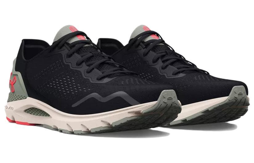 Кроссовки для бега Under Armour Hovr Sonic 6 Спортивная сетчатая ткань устойчивая к истиранию низкий топ беговые кроссовки мужские черные - изображение 2