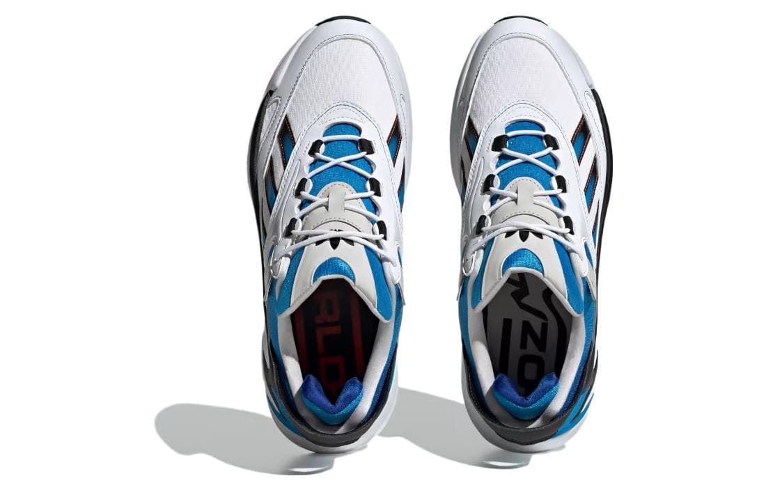Кроссовки для бега Adidas Originals Ozmorphis Ткань Противоскользящая Устойчивая к истиранию Низкие Беговые кроссовки Мужские Белые Синие - изображение 5