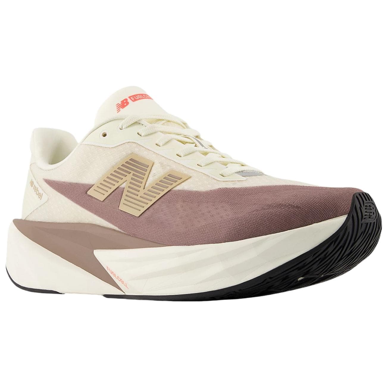 Кроссовки для бега New Balance FuelCell Rebel V5 Устойчивые к истиранию низкие беговые кроссовки унисекс бежево-коричневые - изображение 3