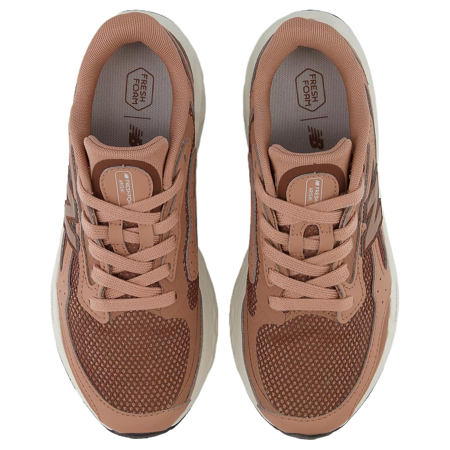 Кроссовки для бега New Balance NB Свежая Пена Arishi V4 Сетчатая Ткань Дышащие Низкие Кроссовки для Бега Женские Коричневые - изображение 3