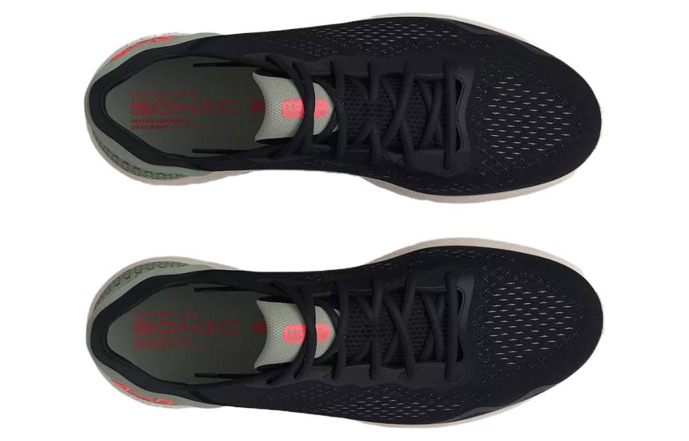 Кроссовки для бега Under Armour Hovr Sonic 6 Спортивная сетчатая ткань устойчивая к истиранию низкий топ беговые кроссовки мужские черные - изображение 3