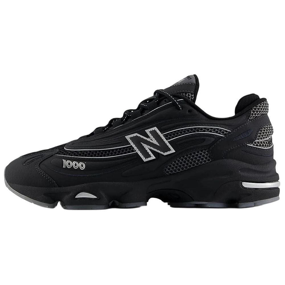 Кроссовки для бега New Balance NB 1000 Дышащий Низкий Топ Повседневные Городские Беговые Кроссовки Унисекс Черный Широкий Формат - изображение 1