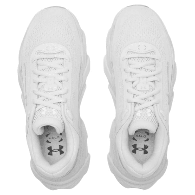 Кроссовки для бега Under Armour Halo Runner Классический и Универсальный Дышащая Поддержка Беговые кроссовки Мужские Белые - изображение 4