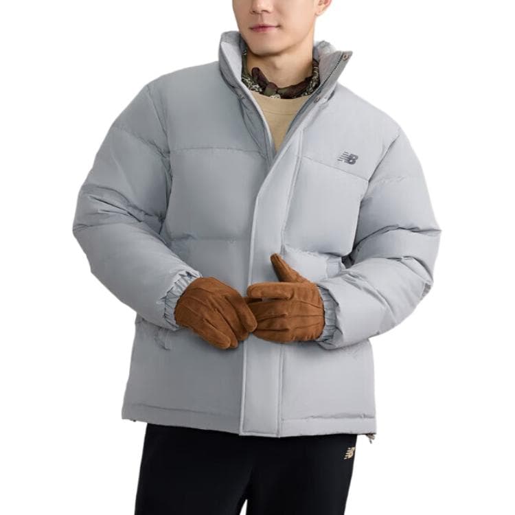 Зимняя куртка New Balance NB Пуховик Мужской Серый - изображение 2