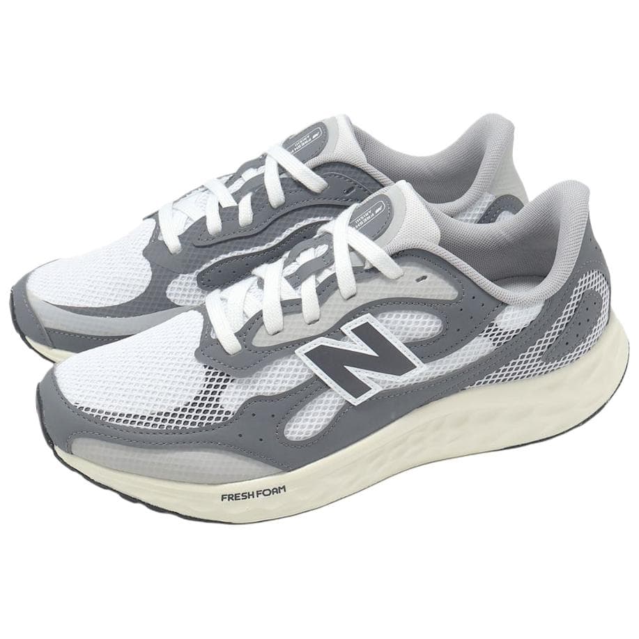 Кроссовки для бега New Balance NB Arishi V4 Устойчивые к истиранию Низкие Повседневные Беговые Кроссовки Мужские Серый Белый - изображение 3