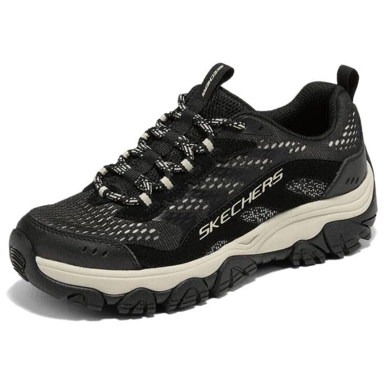 Кроссовки Skechers На открытом воздухе Устойчивый к истиранию Повседневная обувь Женская Черная - изображение 3