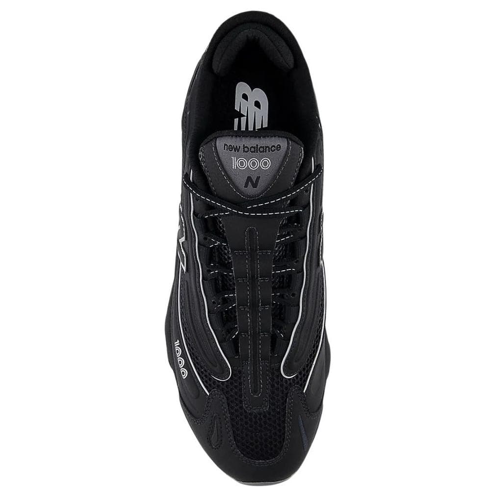 Кроссовки для бега New Balance NB 1000 Дышащий Низкий Топ Повседневные Городские Беговые Кроссовки Унисекс Черный Широкий Формат - изображение 4
