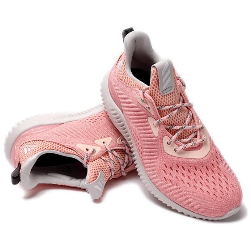 Кроссовки для бега Adidas Противоскользящие Износостойкие Низкие Беговые Кроссовки Женские Светло-Розовые - изображение 5