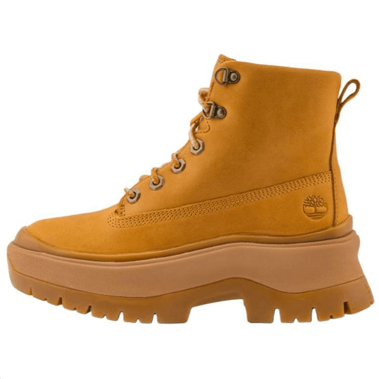 Ботинки уличные Timberland Износостойкий противоскользящий средней длины для активного отдыха женский желтый - изображение 1