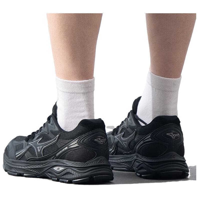 Кроссовки для бега Mizuno LG 10S Удобные устойчивые к истиранию дышащие легкие низкие беговые кроссовки унисекс черные - изображение 6
