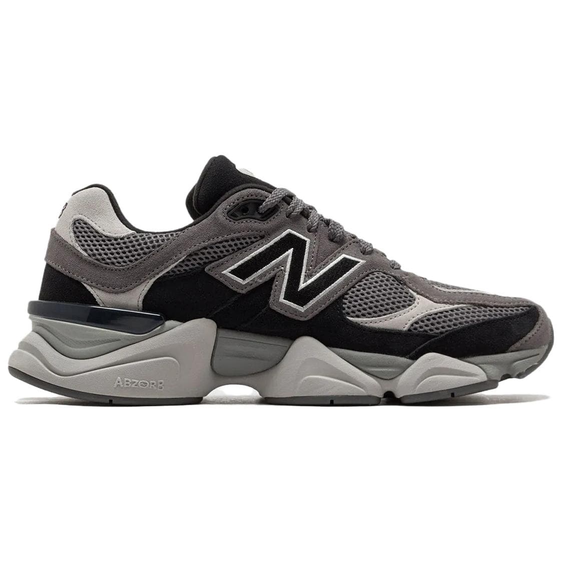 Кроссовки для бега New Balance NB 9060 Удобный и Легкий Устойчивый к Износу Низкий Верх Повседневные Беговые Кроссовки Мужские Серый Черный - изображение 2