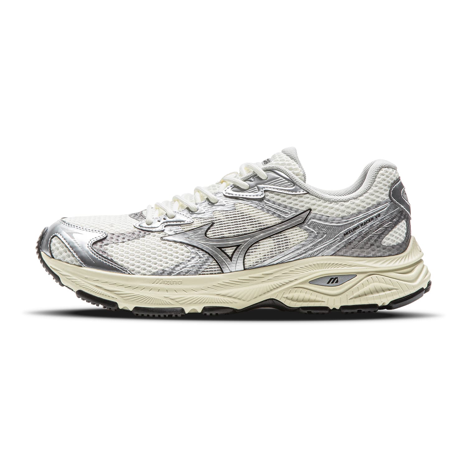 Кроссовки для бега Mizuno RACER V2 Текстиль Синтетическая кожа Амортизация Устойчивость к истиранию Дышащий Легкий - изображение 1