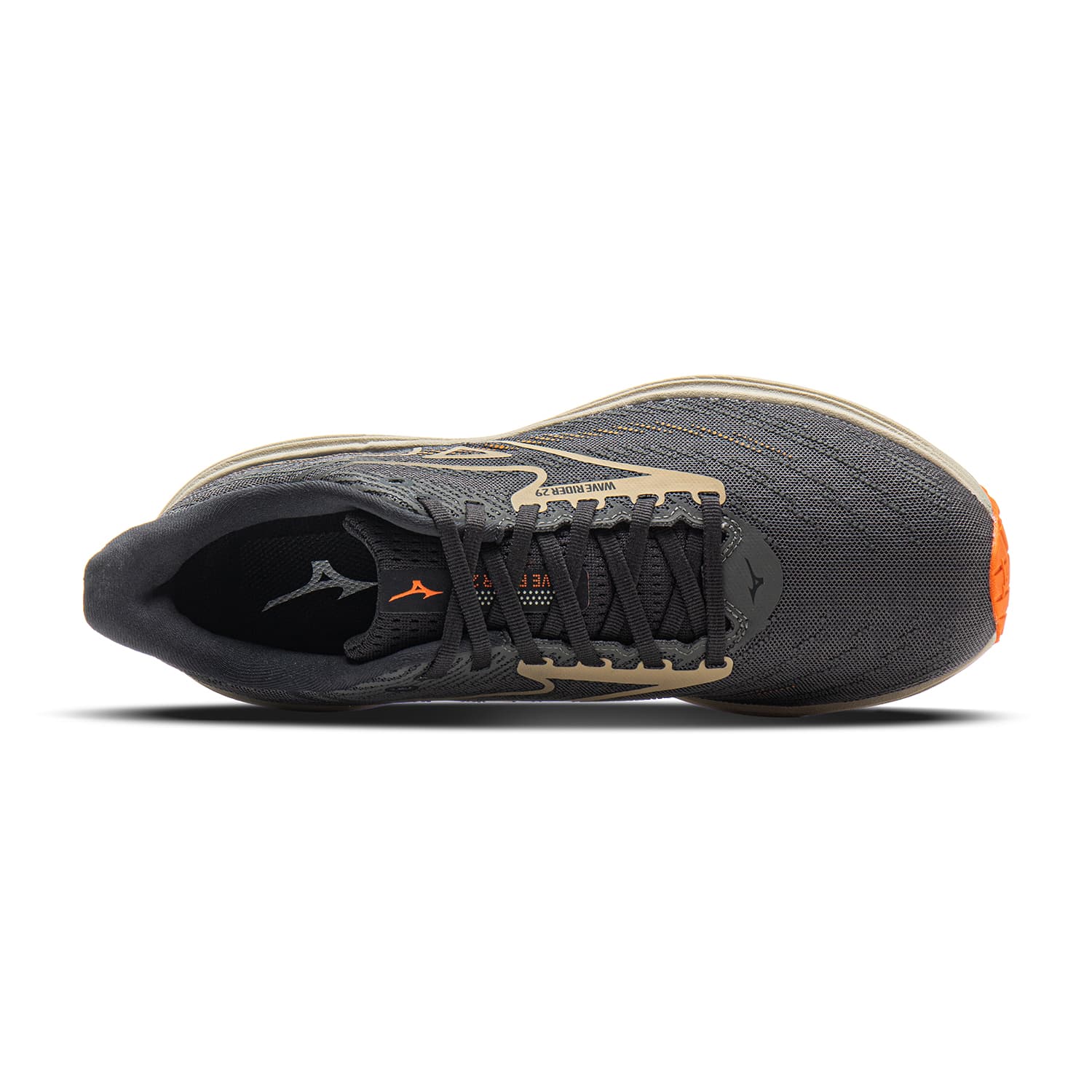 Кроссовки для бега Mizuno WAVE RIDER 29 Низкие Кроссовки для Бега Мужские Серые - изображение 4