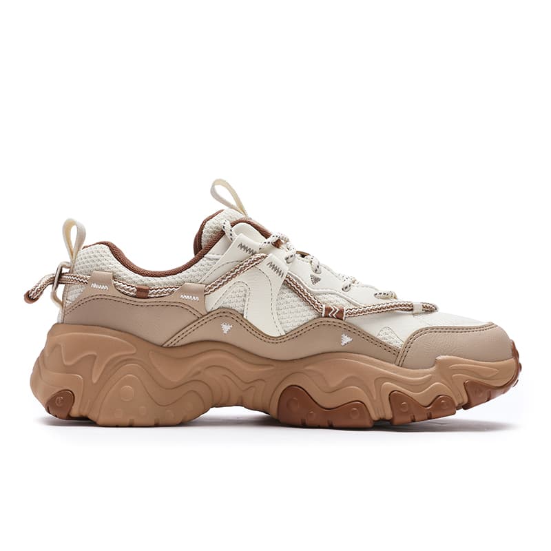 Кроссовки для бега fila Fluid 5 Дышащий Low Топ Беговые кроссовки Women's White Коричневый - изображение 2