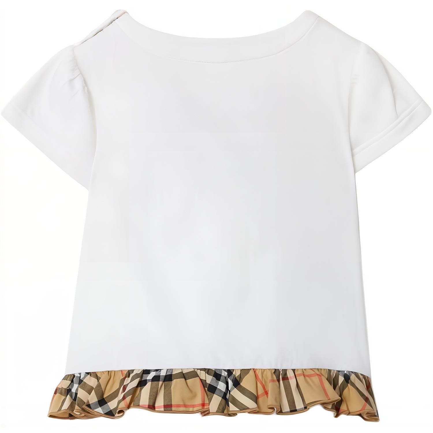 Футболка Burberry Белые Детские Рубашки T - изображение 2