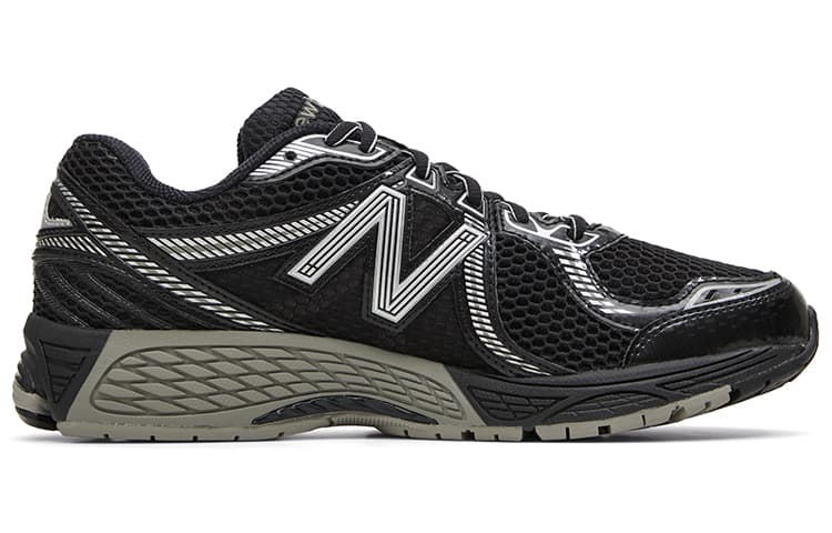 Кроссовки для бега New Balance 860 Black White - изображение 2