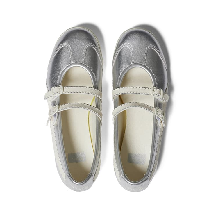 Кроссовки Onitsuka Tiger MEXICO 66 TGRS противоскользящая дышащая и легкая низкая повседневная обувь для женщин серебряного цвета - изображение 6