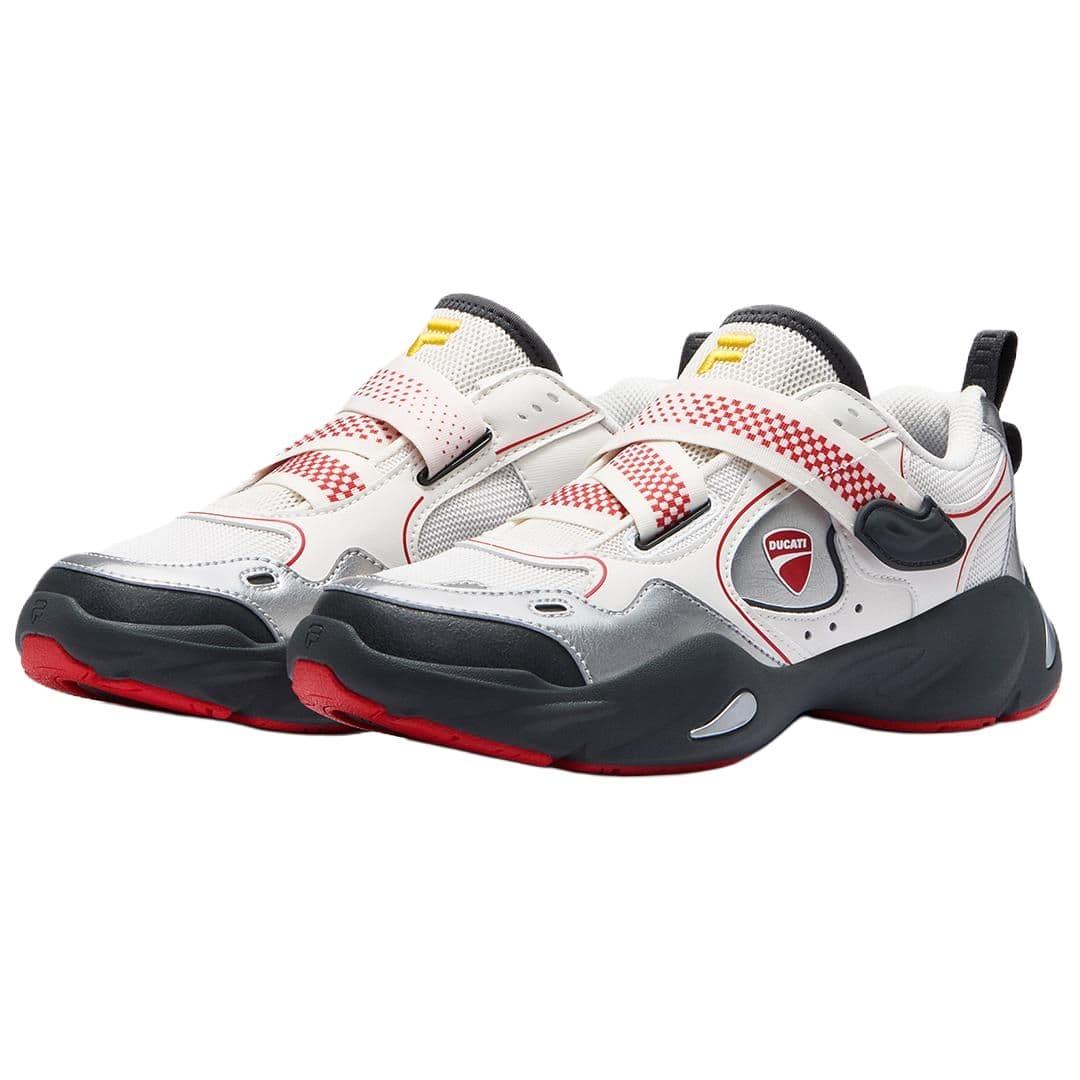 Кроссовки Дукати x FILA FUSION EVA SLIM Waterdrop Shoes Текстиль Синтетическая кожа Дышащий Низкий верх Повседневная обувь Женская - изображение 2