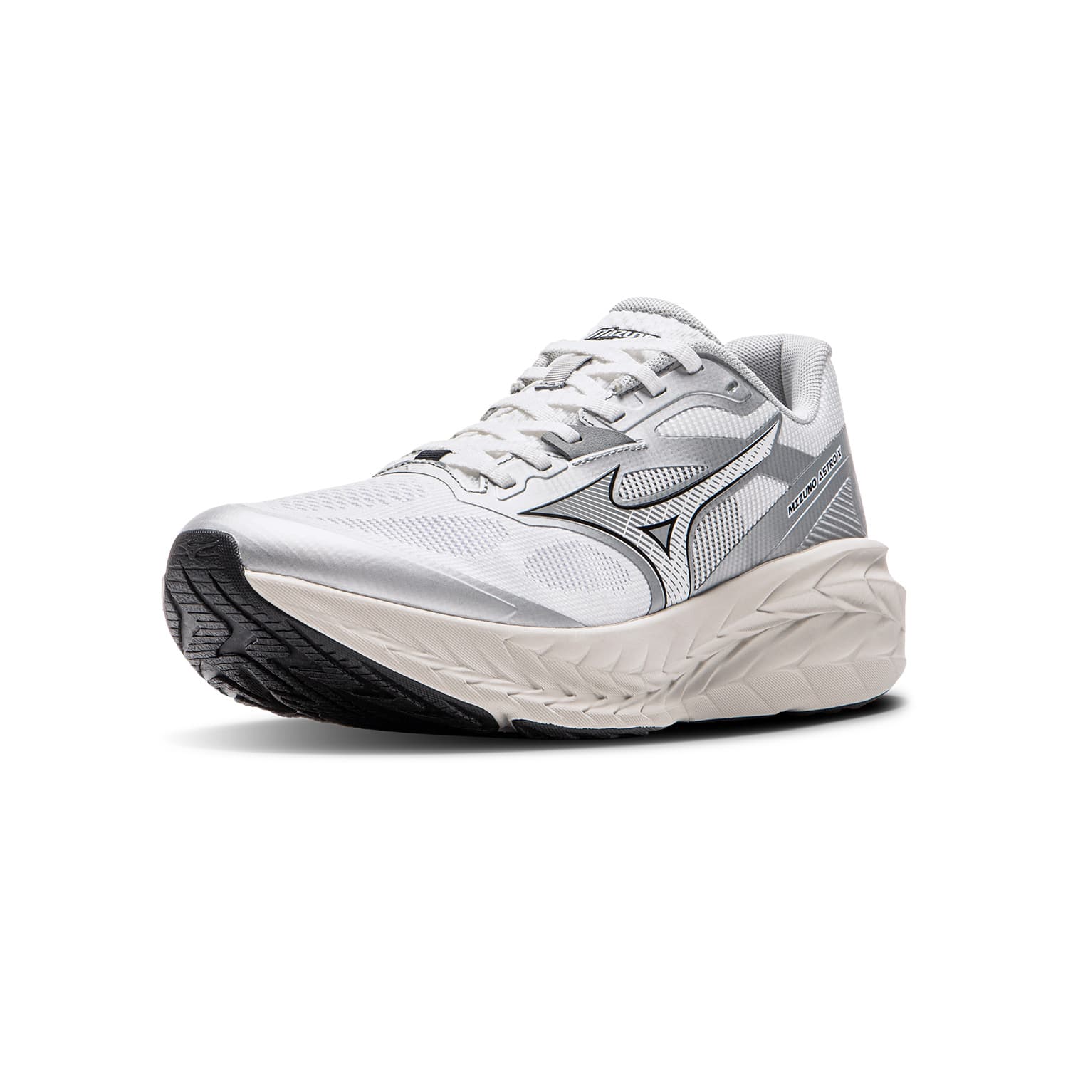 Кроссовки для бега Mizuno ASTRO X Износостойкие Низкие Беговые Кроссовки Унисекс Белый Серебряный - изображение 2