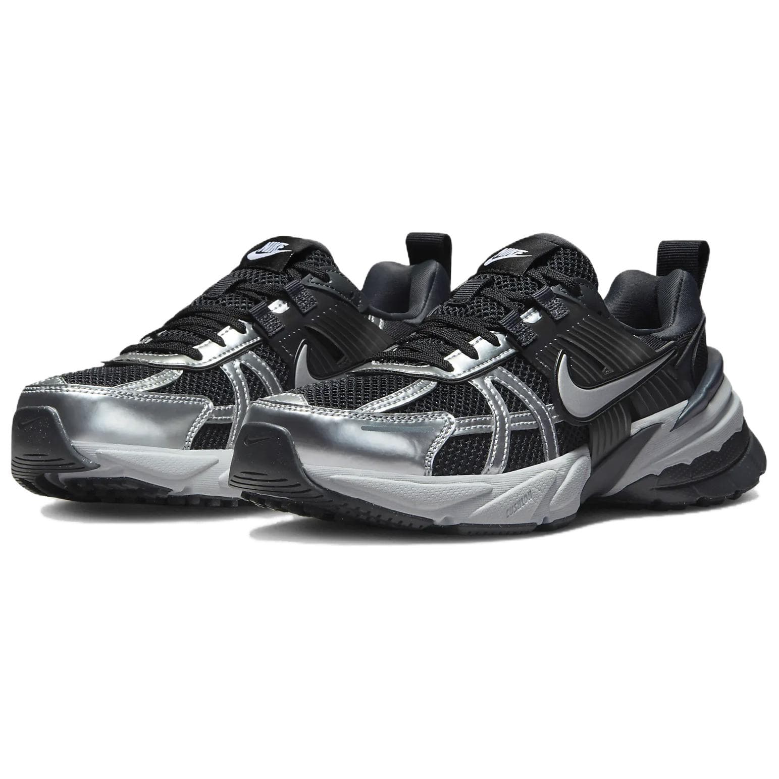 Кроссовки для бега Nike V2K Run Комфортная ткань Амортизация Дышащий Поддержка Низкий топ Беговые кроссовки Женские Черный - изображение 3