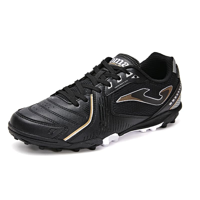 Кроссовки для футбола Joma Противоскользящие Устойчивые к Износу tf Шипы Синтетическая кожа Футбольные бутсы Мужские Черные DRIBLING - изображение 3