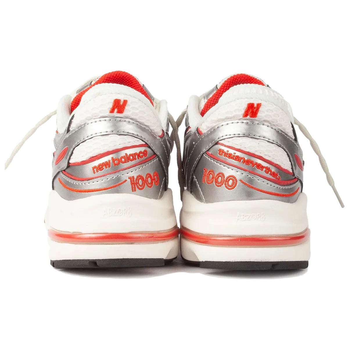 Кроссовки для бега Thisisneverthat x New Balance NB 1000 Устойчивые к истиранию низкие беговые кроссовки унисекс серебряные - изображение 4