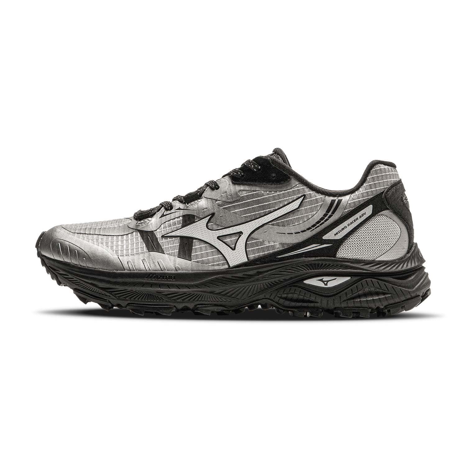 Кроссовки для бега Mizuno Racer ADV Дышащий Low Топ Беговые кроссовки Унисекс Серебряный - изображение 1