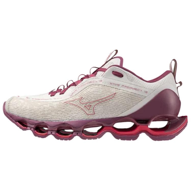 Кроссовки для бега Mizuno Wave Prophecy 13 Устойчивые к истиранию Низкие Беговые кроссовки Женские Розовые Белые - изображение 1