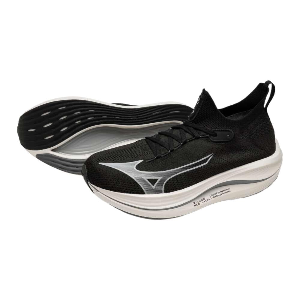 Кроссовки для бега Mizuno Neo Vista Удобная Износостойкая Низкопрофильная Обувь для Беговых Тренировок Унисекс Черная Серый - изображение 6